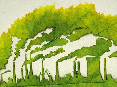 Plant for the Planet, зеленый арт-проект из зеленых листьев в защиту окружающей среды