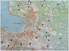 Карта свалок в Ленинградской области вокруг Санкт-Петербурга